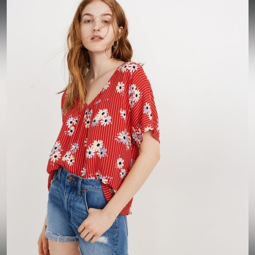 Madewell Rhyme top in Daisy